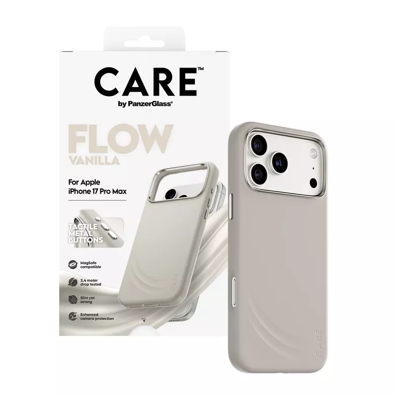Cover PanzerGlass CARE by ® Feature FLOW Case Vanilla w. MagSafe iPhone 17 Pro Max