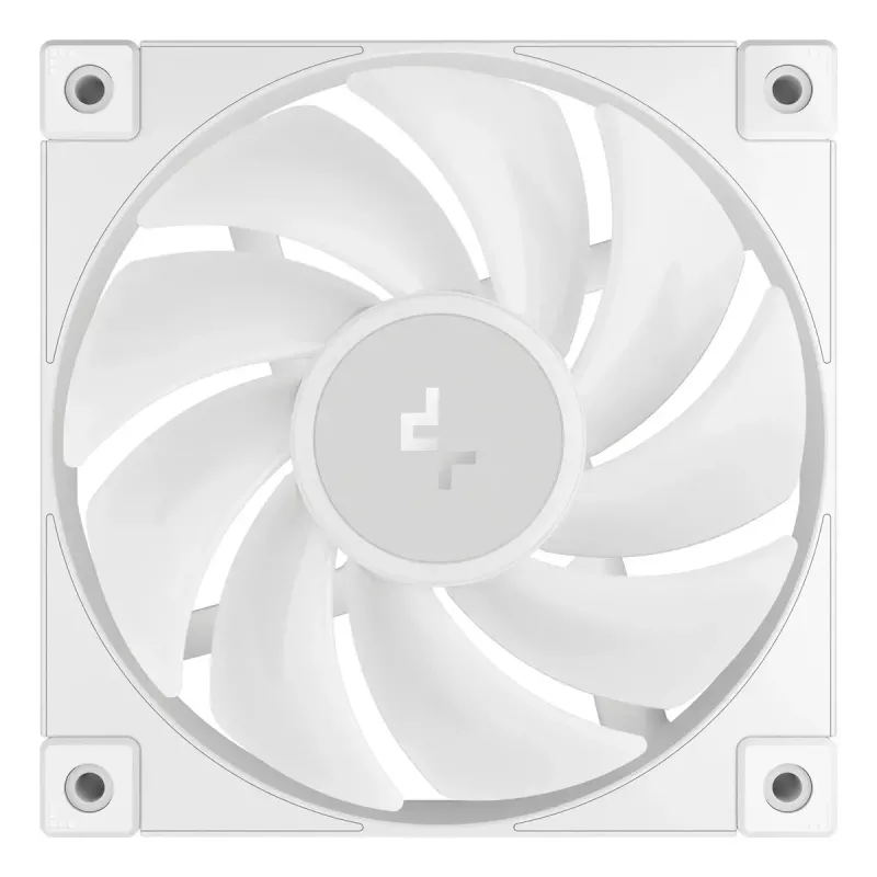 12 cm DeepCool FD12 ARGB computer case fan, white, 400–2050 RPM, hydraulic bearing