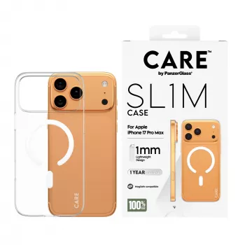 Protective cover PanzerGlass CARE™ SL1M Case Transparent with MagSafe for iPhone 17 Pro Max