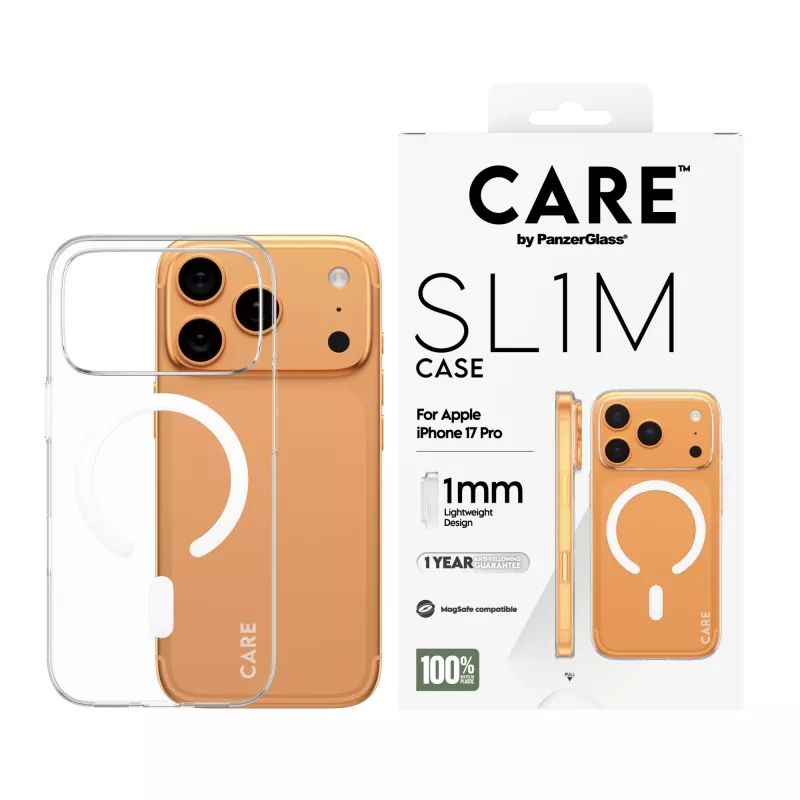 PanzerGlass CARE SL1M transparent MagSafe cover case for iPhone 17 Pro