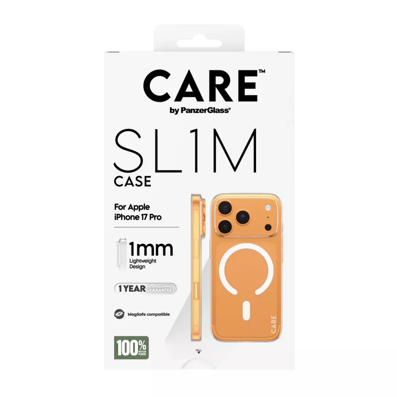 PanzerGlass CARE SL1M transparent MagSafe cover case for iPhone 17 Pro