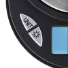 Electronic kitchen scale Xavax Jewel Black Oval — max 0.5 kg, accuracy 0.1 g, CR2032 battery, 130×100×15 mm