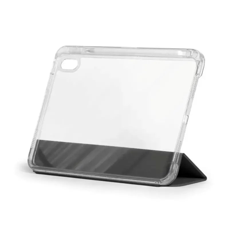 Flip case Port Designs Noumea II Slimclear Eco for iPad Air 11 inch (27.9 cm) — PET, 3 stand modes, Black/Transparent