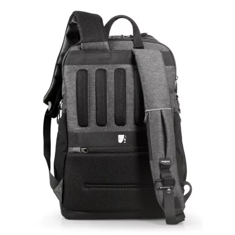 Backpack Port Designs Montreal for 40.6 cm (16 inch) laptops — Polyester, Black/Grey