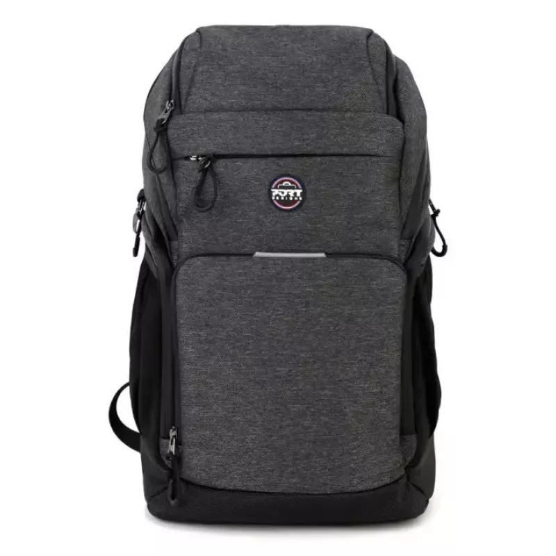 Backpack Port Designs Montreal for 40.6 cm (16 inch) laptops — Polyester, Black/Grey