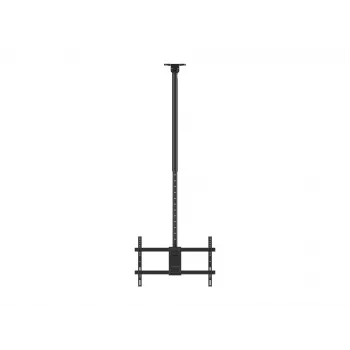 Ceiling mount dual back-to-back for 43 inch–86 inch screens EQUIP, tilt -20–5°, swivel ±180°, VESA 200x200–600x400, max load 100 kg, black