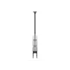Ceiling mount dual back-to-back for 43 inch–86 inch screens EQUIP, tilt -20–5°, swivel ±180°, VESA 200x200–600x400, max load 100 kg, black