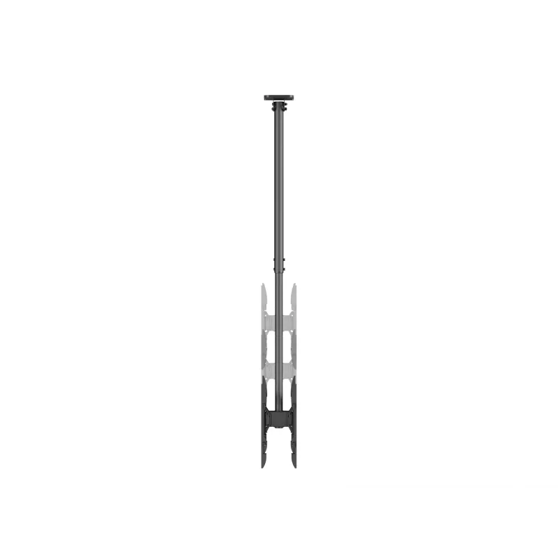 Ceiling mount dual back-to-back for 43 inch–86 inch screens EQUIP, tilt -20–5°, swivel ±180°, VESA 200x200–600x400, max load 100 kg, black