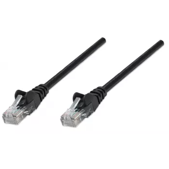 Intellinet Network Patch Cable, Cat6A, 0.25m, Black, Copper, S/FTP, LSOH / LSZH, PVC, RJ45, Gold Plated Contacts, Snagless, Booted, Lifetime Warranty