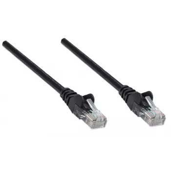 Intellinet Network Patch Cable, Cat6A, 0.25m, Black, Copper, S/FTP, LSOH / LSZH, PVC, RJ45, Gold Plated Contacts, Snagless, Booted, Lifetime Warranty