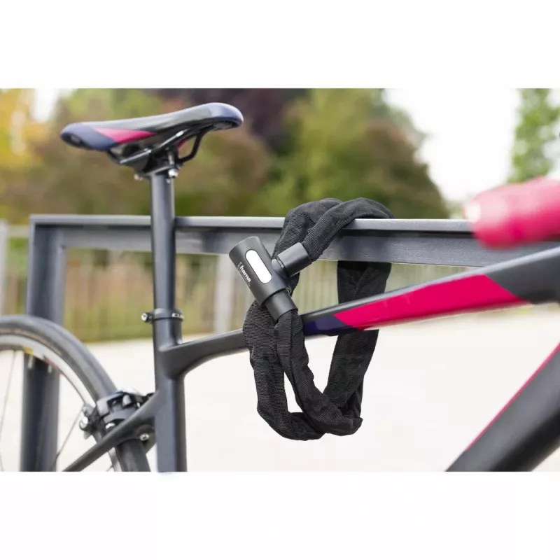 Hama 00178138 bike lock Black 1200 mm Chain lock