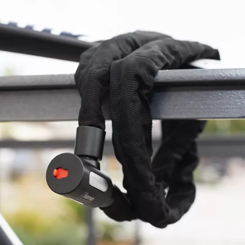 Hama 00178138 bike lock Black 1200 mm Chain lock