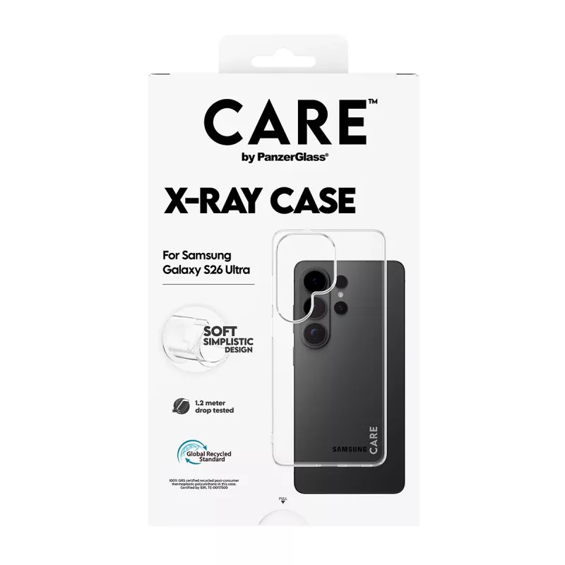 Protective CARE X-Ray case by PanzerGlass for Samsung Galaxy S26 Ultra (CR28792) – transparent protective phone case