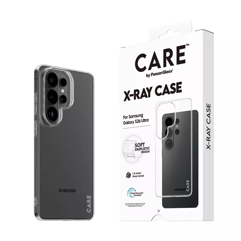 Protective CARE X-Ray case by PanzerGlass for Samsung Galaxy S26 Ultra (CR28792) – transparent protective phone case