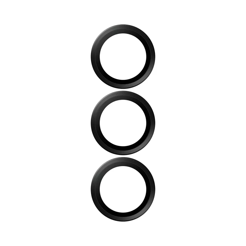 PanzerGlass Hoops Camera Lens Protector Black for Samsung Galaxy S26 / S26+ — Tempered Glass & Silicone, Scratch- and Shock-Resistant