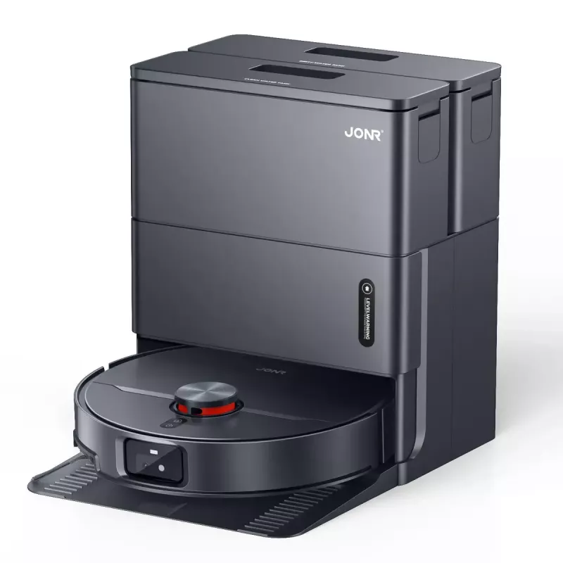 Robot vacuum APC Jonr X1 MAX — round, dust-bag, 5200 mAh battery, 30 min runtime, base station with charging and purification
