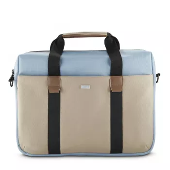 Hama Silvan 35.8 cm (14.1 inch) Toploader bag Beige, Blue