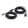 Techly IUSB-REP220TY3 USB cable USB 2.0 20 m USB A Black