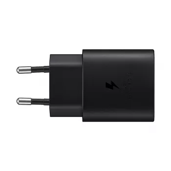Wall charger Samsung EP-TA800XBEGEU 25W USB-C fast charging, compact AC adapter
