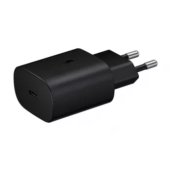 Wall charger Samsung EP-TA800XBEGEU 25W USB-C fast charging, compact AC adapter