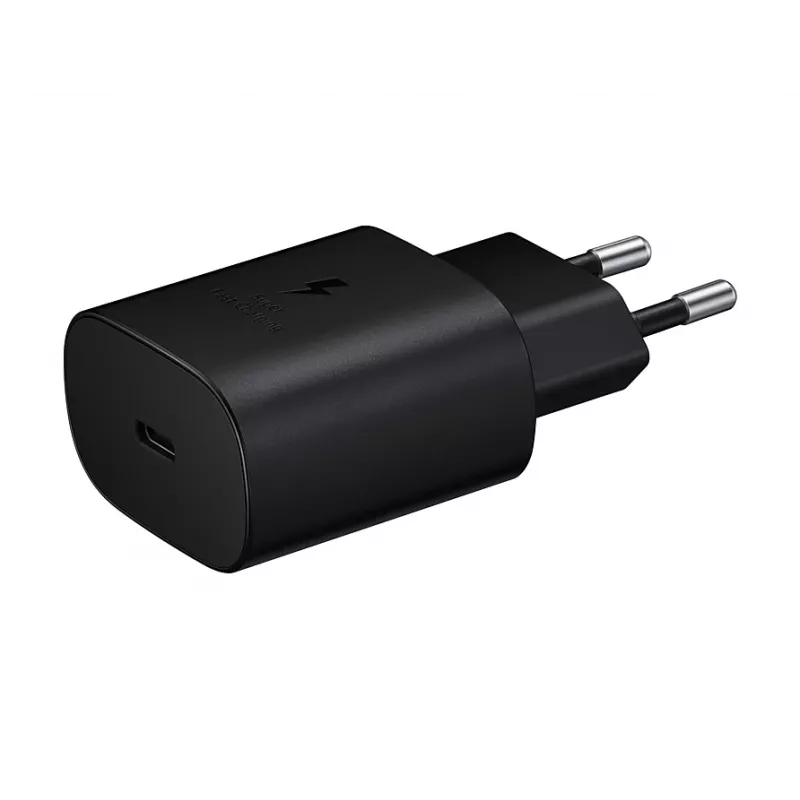 Wall charger Samsung EP-TA800XBEGEU 25W USB-C fast charging, compact AC adapter
