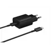 Wall charger Samsung EP-TA800XBEGEU 25W USB-C fast charging, compact AC adapter