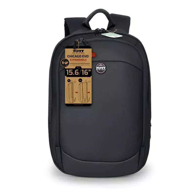 Backpack port designs Chicago EVO Expandable for 15.6–16 inch laptops, model 400511