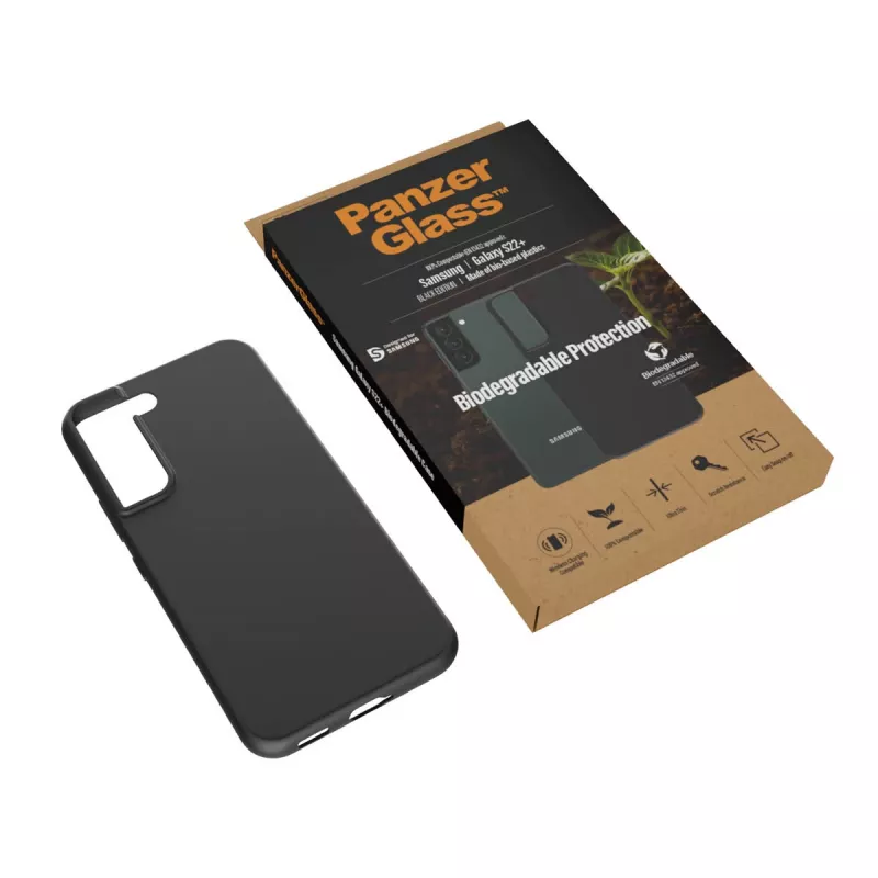 Cover PanzerGlass Samsung Galaxy S22 Plus Black Biodegradable