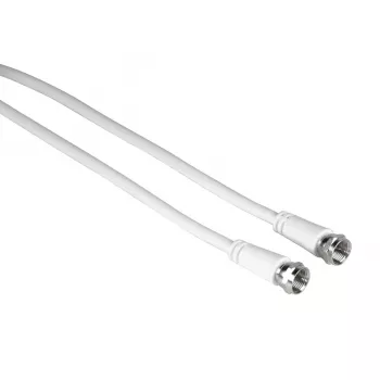 Hama 00205040 coaxial cable 10 m F White