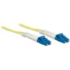 Intellinet Fiber Optic Patch Cable, OS2, LC/LC, 5m, Yellow, Duplex, Single-Mode, 9/125 µm, LSZH, Fibre, Lifetime Warranty