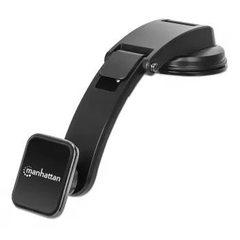 Manhattan Universal Car Dashboard Mount with Magnetic Phone Holder for Smartphones, Horizontal or Vertical Use, Black, Three Year Warranty