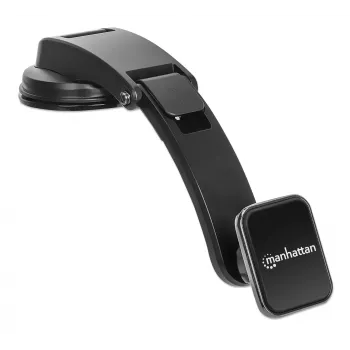 Manhattan Universal Car Dashboard Mount with Magnetic Phone Holder for Smartphones, Horizontal or Vertical Use, Black, Three Year Warranty