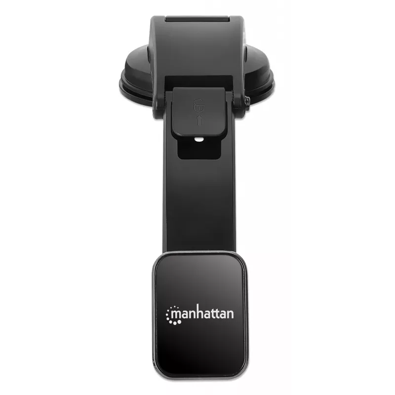 Manhattan Universal Car Dashboard Mount with Magnetic Phone Holder for Smartphones, Horizontal or Vertical Use, Black, Three Year Warranty