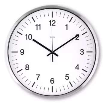 Hama Java Radio-controlled clock Round Silver