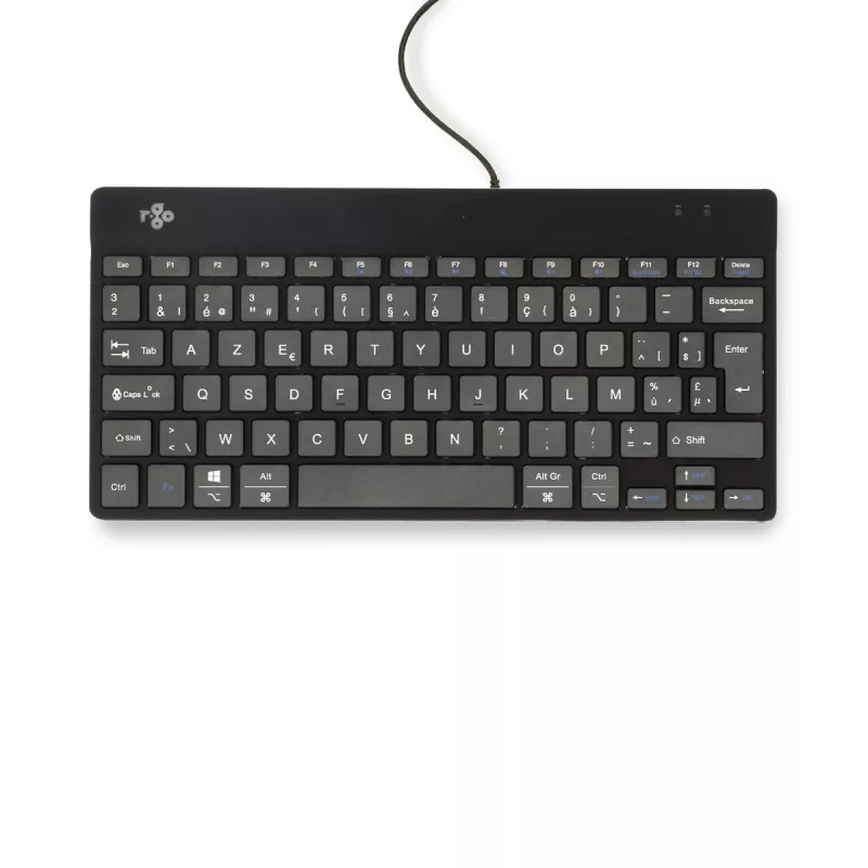 R-Go Tools Ergonomic keyboard R-Go Compact Break, compact keyboard with break software, AZERTY (BE), wired, black