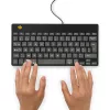 R-Go Tools Ergonomic keyboard R-Go Compact Break, compact keyboard with break software, AZERTY (BE), wired, black