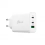 j5create JUP3365E-EN 65W GaN USB-C® 3-Port Charger, Indoor, AC, White