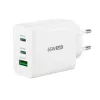 j5create JUP3365E-EN 65W GaN USB-C® 3-Port Charger, Indoor, AC, White