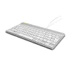 R-Go Tools Ergonomic keyboard R-Go Compact Break, compact keyboard with break software, AZERTY (FR), wired, white