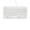 R-Go Tools Ergonomic keyboard R-Go Compact Break, compact keyboard with break software, AZERTY (FR), wired, white