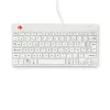 R-Go Tools Ergonomic keyboard R-Go Compact Break, compact keyboard with break software, AZERTY (FR), wired, white