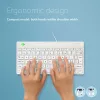 R-Go Tools Ergonomic keyboard R-Go Compact Break, compact keyboard with break software, AZERTY (FR), wired, white