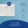 R-Go Tools Ergonomic keyboard R-Go Compact Break, compact keyboard with break software, AZERTY (FR), wired, white