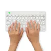 R-Go Tools Ergonomic keyboard R-Go Compact Break, compact keyboard with break software, AZERTY (FR), Bluetooth, white