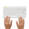 R-Go Tools Ergonomic keyboard R-Go Compact Break, compact keyboard with break software, AZERTY (FR), Bluetooth, white
