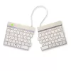 R-Go Tools Ergonomic keyboard R-Go Split Break with break software, ergonomic split keyboard, AZERTY (FR), Bluetooth, white