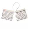 R-Go Tools Ergonomic keyboard R-Go Split Break with break software, ergonomic split keyboard, AZERTY (FR), Bluetooth, white