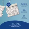 R-Go Tools Ergonomic keyboard R-Go Split Break with break software, ergonomic split keyboard, AZERTY (FR), Bluetooth, white