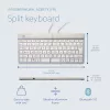 R-Go Tools Ergonomic keyboard R-Go Split Break with break software, ergonomic split keyboard, AZERTY (FR), Bluetooth, white