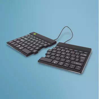 R-Go Tools Ergonomic keyboard R-Go Split Break with break software, ergonomic split keyboard, AZERTY (FR), Bluetooth, black